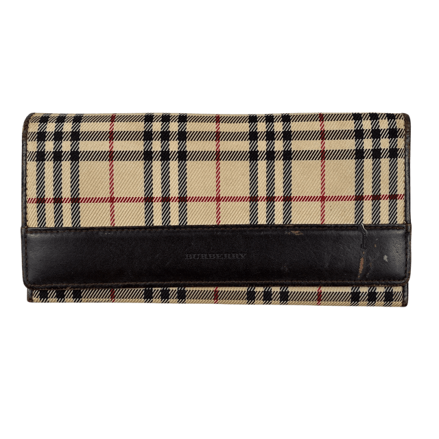 Burberry Canvas Monogram Wallet