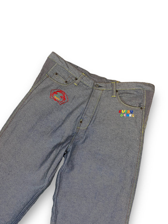 Evisu Flower Classic Baggy Jeans